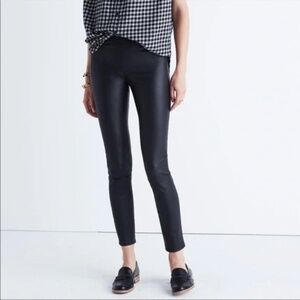 RARE! 🖤 Madewell Leather Leggings, Black, Size 27